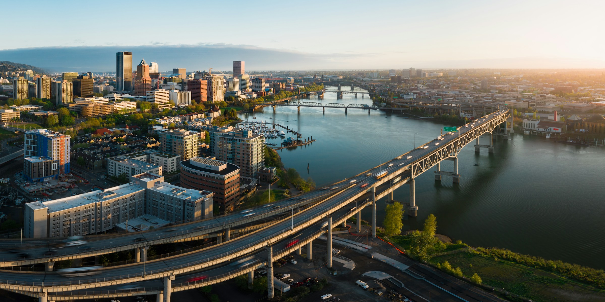 Portland Oregon aerial